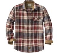 Legendary Whitetails Camisa de Franela a Cuadros para Hombre con puños de Pana, Talla L