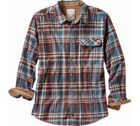 Legendary Whitetails Camisa de Franela de Manga Larga para Hombre, a Cuadros, con Botones, con puños de Pana, Barnwood Slate Plaid, XXX-Large Alto