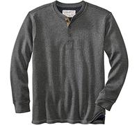 Legendary Whitetails Camisa térmica de doble capa para hombre, resistente como Buck, manga larga, estilo informal, de punto de gofre, ajuste regular, manga larga, Hombre, Manga larga, 6040 CRHT LRG, Carbón jaspeado, L