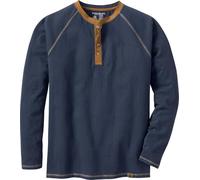Legendary Whitetails - Camiseta Tipo Henley de Manga Larga, Corte Holgado, 100% algodón, para Hombre., Azul Marino, 3X-Large Big
