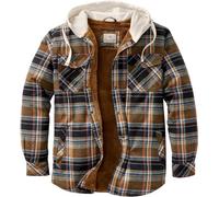Legendary Whitetails Chaqueta de franela con capucha y forro bereber para hombre Camp Night