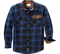 Legendary Whitetails Camisa de Franela Pesada Harbor Abotonada, Lakes Plaid, XL para Hombre