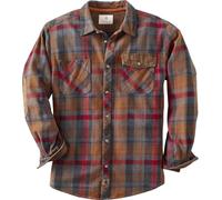 Legendary Whitetails Harbor Heavyweight Flannel Shirt Manga Larga, Smokey Mountain-Manta, Small para Hombre
