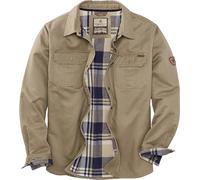 Legendary Whitetails Journeyman - Chaqueta tipo camisa para hombre, chaqueta con forro de franela para hombre, abrigo resistente al agua, ropa de otoño resistente, ramita, talla 4XL grande