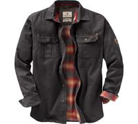 Legendary Whitetails Journeyman - Chaqueta Tipo Camisa para Hombre, con Forro de Franela, Resistente al Agua, Ropa de otoño Resistente, Asfalto, X-Large