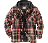 Legendary Whitetails Maplewood Hooded Shirt Jacket Chaqueta de Camisa, Spruce Mountain-Manta, XL Largo para Hombre