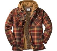 Legendary Whitetails Maplewood Hooded Shirt Jacket Chaqueta de Camisa, Tartán de Madera de Arce, XL para Hombre
