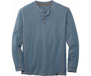 Legendary Whitetails Maverick Slub Henley - Camisa para Hombre, Azul (Blue Mirage), X-Large Alto
