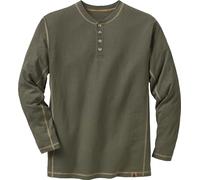 Legendary Whitetails Maverick Slub Henley Manga Larga para Hombre, Hombre, Manga Larga, 6005, Camuflaje, XXX-Large