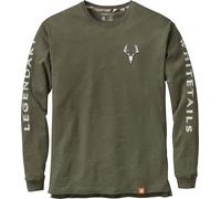 Legendary Whitetails Men's Non-Typical Long Sleeve T-Shirt, Army, Large