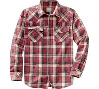 Legendary Whitetails Outlaw Western Camisa LS Tejida, Hombre, Tejido LS, 6665, Patriot Plaid, L