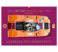 Legenden des Rennsports Historic Sports Cars 1960-1975 (Wandkalender 2026 DIN A2 quer), CALVENDO Monatskalender: Historische Rennwagen der 60iger und 70iger Jahre