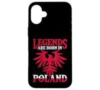 Legends Are Born In Poland Eagle Flag Pride Edición polaca Carcasa para iPhone 16 Plus