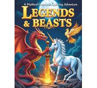 Legends & Beasts: A Mythical Creatures Coloring Adventure: Fantasy Dragons, Unicorns, and Legendary Beasts Coloring Book for Stress Relief and Creativity