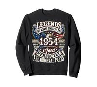 Legends Born In 1954 Vintage Patriotic Eagle 72nd Birthday Sudadera