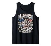 Legends Born In 1956 Vintage Patriotic Eagle 70th Birthday Camiseta sin Mangas