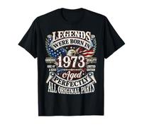 Legends Born In 1973 Vintage Patriotic Eagle 53rd Birthday Camiseta