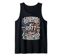 Legends Born In 1977 Vintage Patriotic Eagle 49th Birthday Camiseta sin Mangas