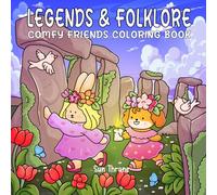 Legends & Folklore: Comfy Friends Coloring Book Featuring Mythical Animals in Cozy Urban Tales and Mystery Moments and Cute Conspiracy Theory Scenes for Adults and Teens (Comfy Friends Series)