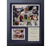 Legends Never Die Leyendas Nunca Mueren Dallas Cowboys Aikman, Irvin y Smith Foto enmarcada Collage, 11 x 14