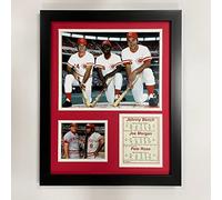 Legends Never Die Leyendas Nunca Mueren Johnny Bench, Joe Morgan y Pete Rose Foto enmarcada Collage, 11 por 14 Pulgadas