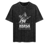 Legends Never Die Merle Haggard 1937 2016 Thank You For The Memories Signature T-Shirt Unisex Black tee 3XL