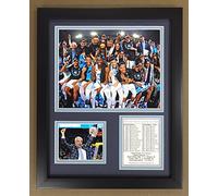 Legends Never Die NCAA North Carolina Tar Heels 2016-2017 National Champions Framed Double Matted Photos, Podium, 12" x 15"