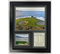 Legends Never Die "Pebble Beach Agujero # 7" Foto enmarcada Collage, 11 x 14 Pulgadas