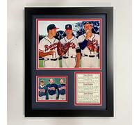 Legends Never Die "Tom Glavine, Greg Maddux y John Smoltz Foto enmarcada Collage, 11 x 14
