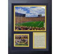 Legends Never Die University of Michigan Stadium The Big House - Collage de Fotos Enmarcado (28,9 x 35,5 cm)