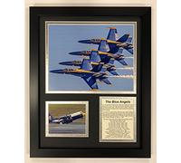 Legends Never Die US Blue Angels - Fotos enmarcados con doble mate, 30,5 x 38,1 cm