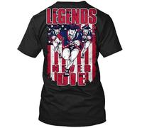 Legends Never Die USA tee T ShirtBlackXX-Large