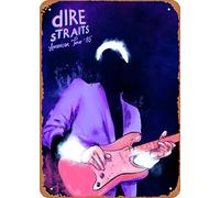 Legends Of Rock Dire Straits - Cartel de metal para decoración de pared (20,3 x 30,5 cm)
