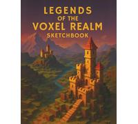 Legends of the Voxel Realm - Sketchbook: A Creative Grid Notebook for Fantasy & Pixel Art Lovers - 8.5x11", 160 Pages