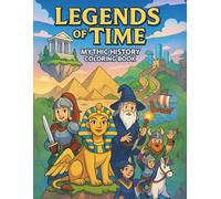 Legends of Time: Mythic History Coloring Book: 90 Fantasy Scenes from Ancient Civilizations & Timeless Legends for All Ages Relaxation