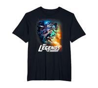 Legends of Tomorrow Team Poster Camiseta, Hombre Tallas Grandes, Negro, 6X Alto
