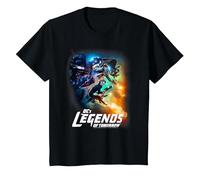 Legends of Tomorrow Team Poster Camiseta, Niños, Negro, 10 años