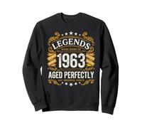 Legends were Born In 1963 - Regalos Retro de cumpleaños para Hombres y Mujeres Sudadera