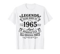 Legends were Born In 1965 Aged Perfectly All Original Parts Camiseta