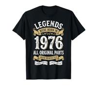 Legends were Born in 1976 Vintage Milestone Year Camiseta