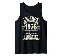 Legends were Born in 1976 Vintage Milestone Year Camiseta sin Mangas