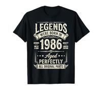 Legends were Born in 1986 Vintage Milestone Year Camiseta