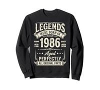 Legends were Born in 1986 Vintage Milestone Year Sudadera