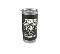 Legends Were Born in 1986 Vintage Milestone Year Vaso térmico de acero inoxidable de doble pared