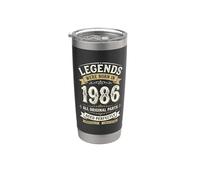 Legends were Born in 1986 Vintage Milestone Year Vaso térmico de acero inoxidable de doble pared