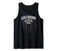 Legends were Born In March 1956 Classic 70th Birthday Camiseta sin Mangas