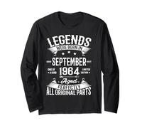 Legends were Born in September 1964 62nd Birthday 62 Yrs Old Manga Larga