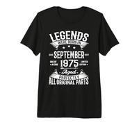 Legends were Born in September 1975 51st Birthday 51 Yrs Old Camiseta Premium