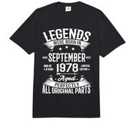 Legends were Born in September 1978 48th Birthday 48 Yrs Old Comfort Colors Adult Heavyweight T-Shirt