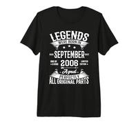 Legends were Born in September 2006 20th Birthday 20 Yrs Old Camiseta Premium